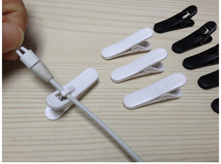 10 Túi MP3MP4 Điện Thoại Di Động Noodle Tai Nghe Phổ Phụ Kiện Clip Headphone Clip Tai Nghe Cố Định Clothespins núm tai nghe sony